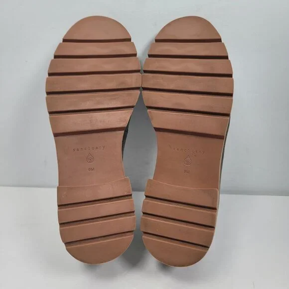 Sanctuary Westside 2.0 Women's Olive Green Leather Loafers US Size 9M - Picture 7 of 8